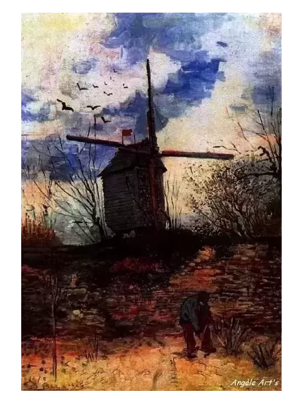 HEAVEN & EARTH DESIGNS - LE MOULIN DE LA GALETTE de Vincent VAN GOGH