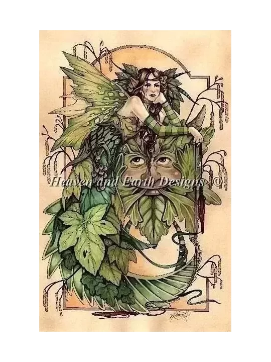 HEAVEN & EARTH DESIGNS - MAIDEN SPRING AND JACK IN THE GREEN de Linda RAVENSCROFT