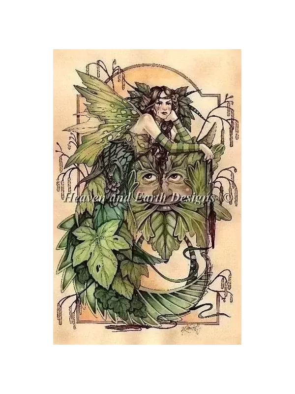 HEAVEN & EARTH DESIGNS - MAIDEN SPRING AND JACK IN THE GREEN de Linda RAVENSCROFT