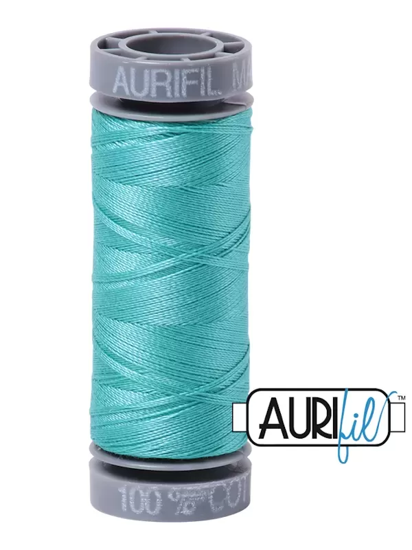 FIL COTON MAKO 28 AURIFIL 1148 Light Jade - Petite bobine de 100 mètres