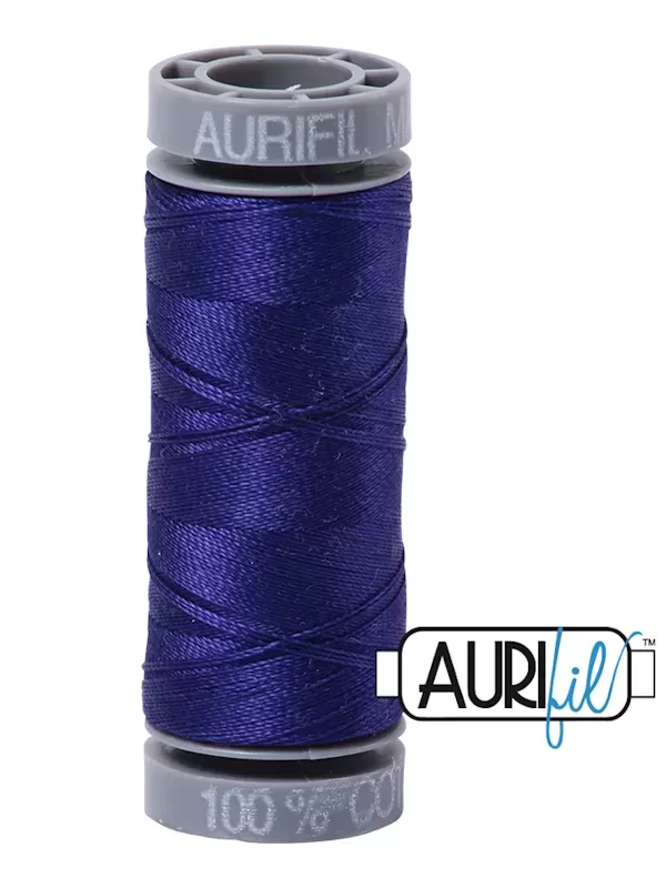 FIL COTON MAKO 28 AURIFIL 1200 Blue Violet - Petite bobine de 100 mètres