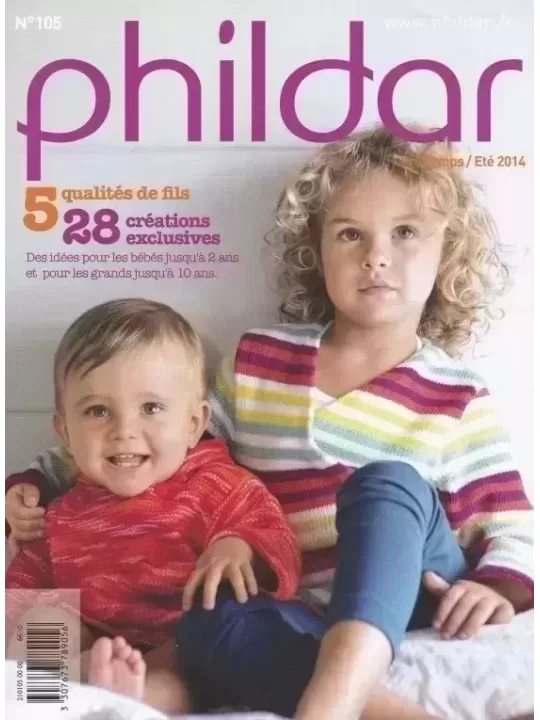 Catalogue PHILDAR 105 Enfant Layette Été