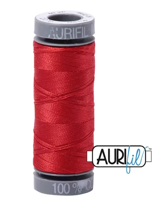 FIL COTON MAKO 28 AURIFIL 2270 Paprika - Petite bobine de 100 mètres