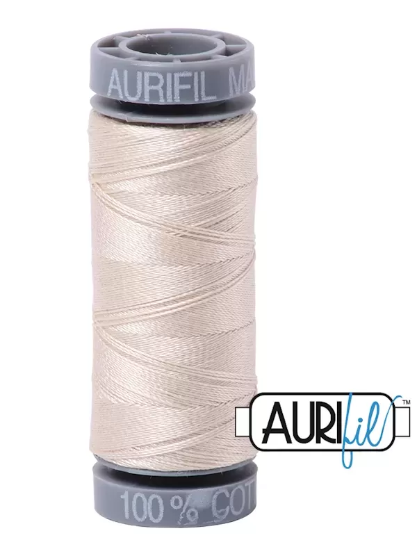 FIL COTON MAKO 28 AURIFIL 2310 Light Beige - Petite bobine de 100 mètres