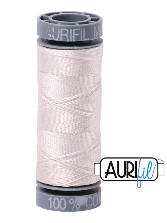 FIL COTON MAKO 28 AURIFIL 2311 Muslin - Petite bobine de 100 mètres