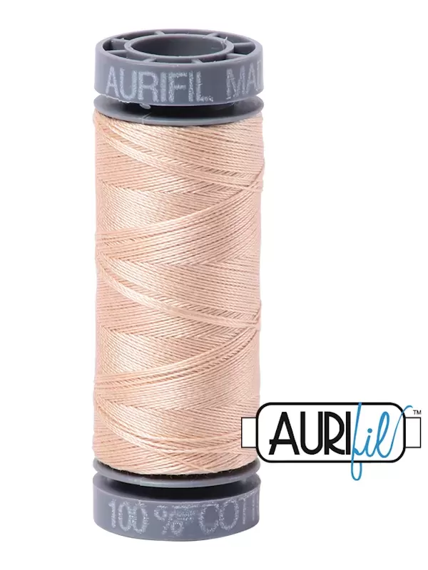 FIL COTON MAKO 28 AURIFIL 2315 Pale Flesh - Petite bobine de 100 mètres