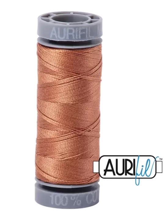 FIL COTON MAKO 28 AURIFIL 2330 Light Chestnut - Petite bobine de 100 mètres