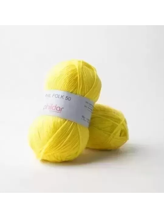 PHILDAR - Laine FOLK 50 Coloris Soleil