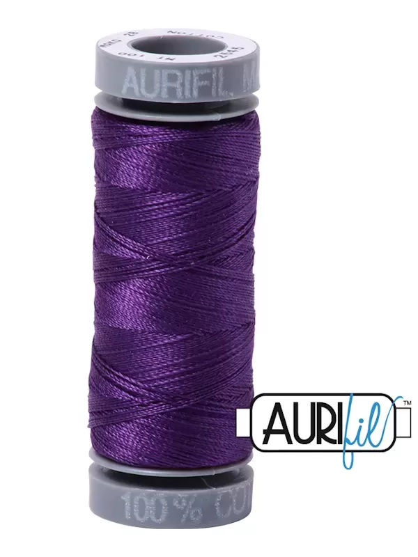 FIL COTON MAKO 28 AURIFIL 2545 Medium Purple - Petite bobine de 100 mètres