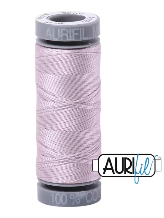 FIL COTON MAKO 28 AURIFIL 2564 Pale Lilac - Petite bobine de 100 mètres