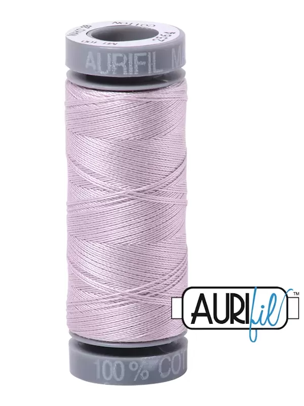 FIL COTON MAKO 28 AURIFIL 2564 Pale Lilac - Petite bobine de 100 mètres