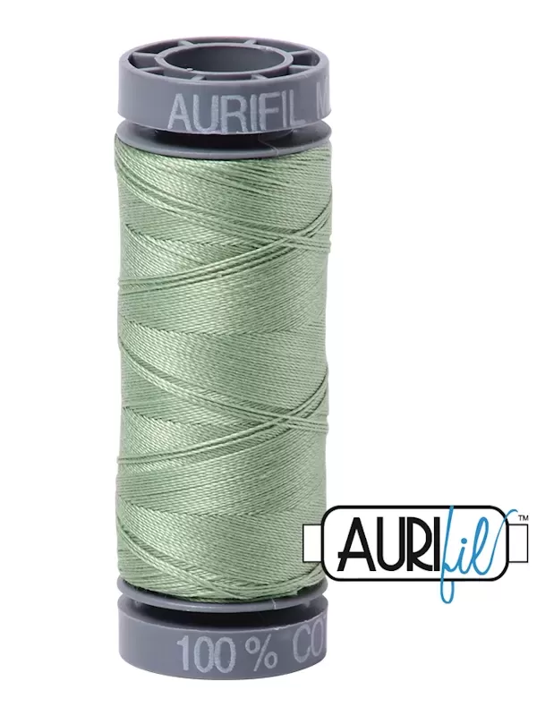 FIL COTON MAKO 28 AURIFIL 2840 Loden Green - Petite bobine de 100 mètres