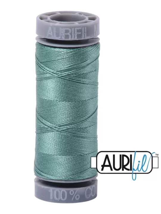 FIL COTON MAKO 28 AURIFIL 2850 Medium Juniper - Petite bobine de 100 mètres