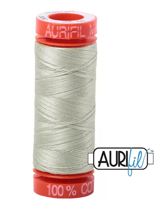 FIL COTON MAKO 50 AURIFIL 2908 Spearmint - Petite bobine de 200 mètres