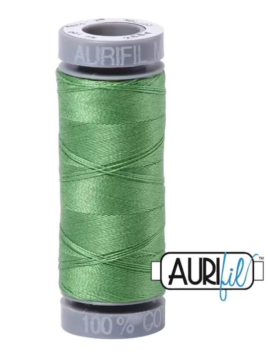 FIL COTON MAKO 28 AURIFIL 2884 Green Yellow - Petite bobine de 100 mètres