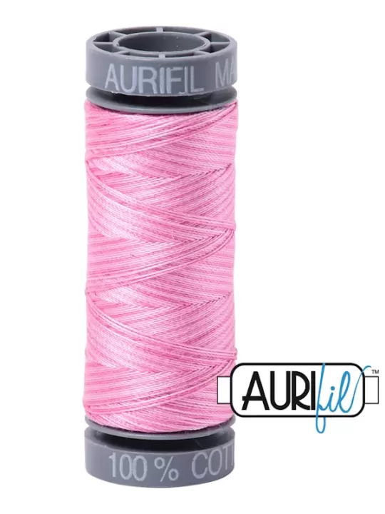 FIL COTON MAKO 28 AURIFIL 3660 Bubblegum - Petite bobine de 100 mètres