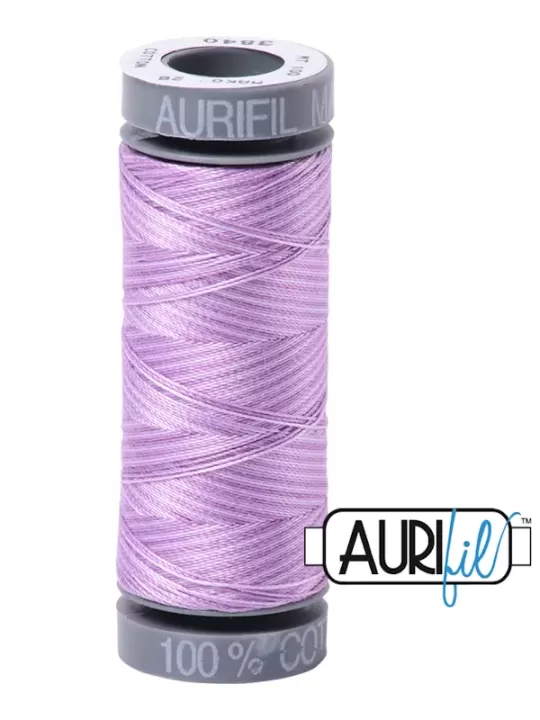 FIL COTON MAKO 28 AURIFIL 3840 French Lilac - Petite bobine de 100 mètres