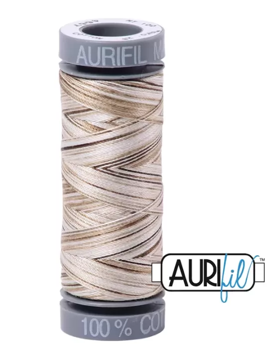 FIL COTON MAKO 28 AURIFIL 4667 Nutty Nougat - Petite bobine de 100 mètres