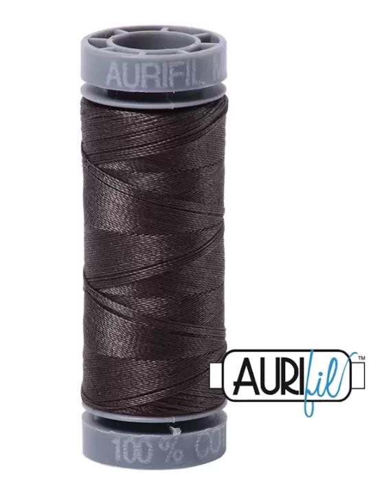 FIL COTON MAKO 28 AURIFIL 5013 Asphalt - Petite bobine de 100 mètres