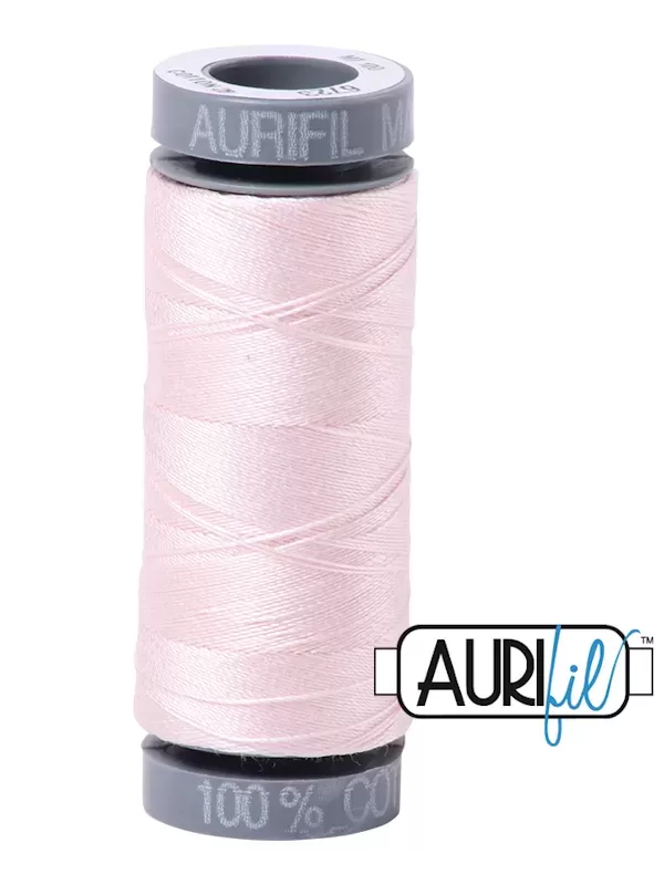 FIL COTON MAKO 28 AURIFIL 6723 Fairy Floss - Petite bobine de 100 mètres