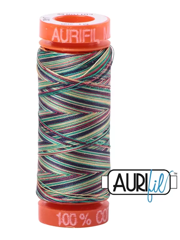 FIL COTON MAKO 50 AURIFIL 3817 Marrakesh - Petite bobine de 200 mètres