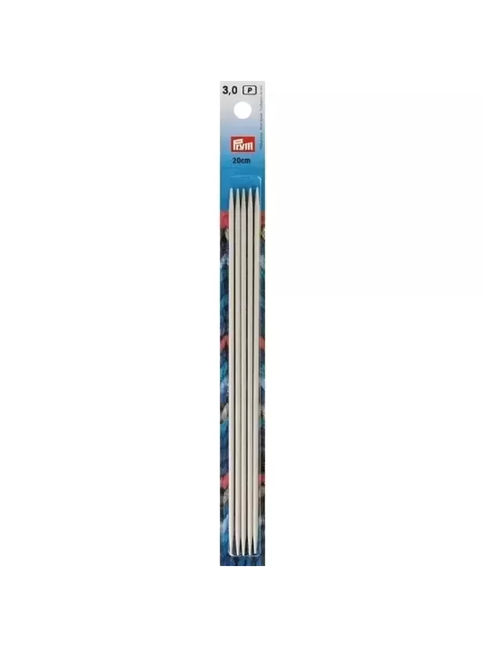 PRYM Aiguilles à tricoter 2 pointes 20cm N° 3