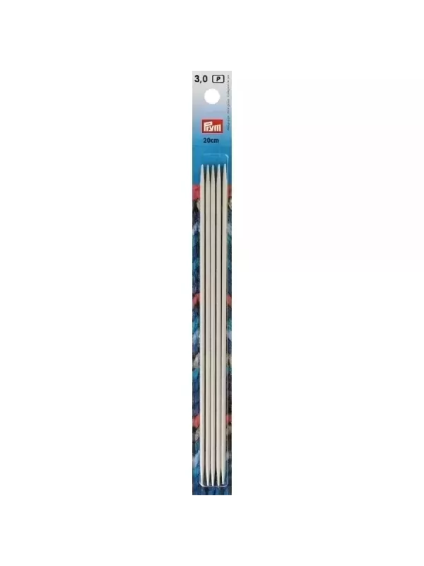 PRYM Aiguilles à tricoter 2 pointes 20cm N° 3