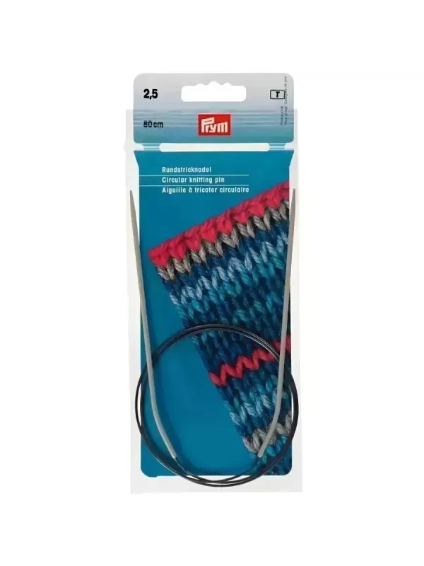 PRYM Aiguille à tricoter circulaire 80cm N° 2,5