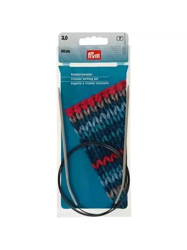 PRYM Aiguille à tricoter circulaire 80cm N° 3