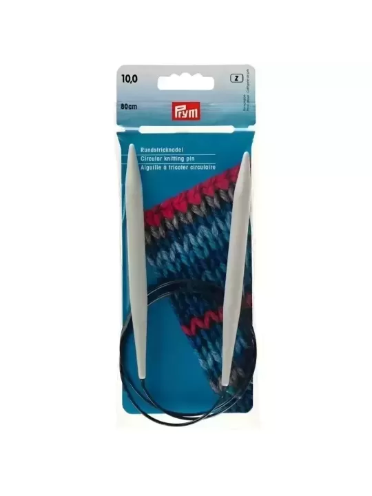 PRYM Aiguille à tricoter circulaire 80cm N° 10