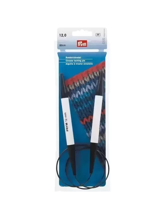 PRYM Aiguille à tricoter circulaire 80cm N° 12