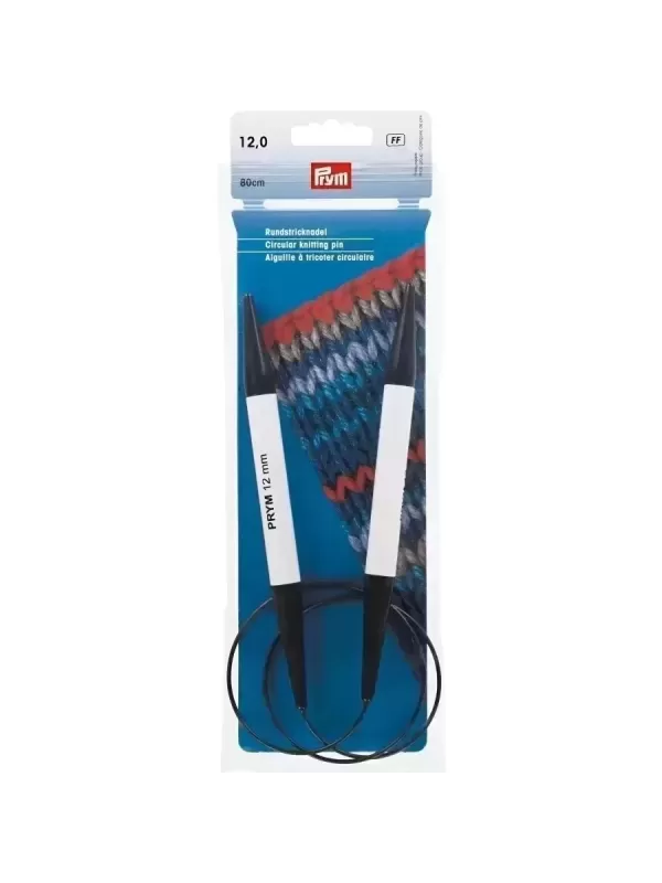 PRYM Aiguille à tricoter circulaire 80cm N° 12