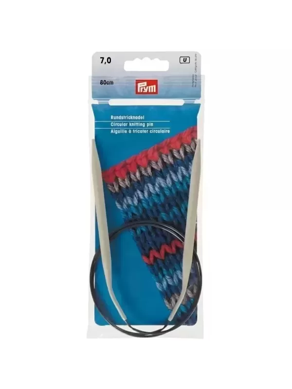 PRYM Aiguille à tricoter circulaire 80cm N° 7