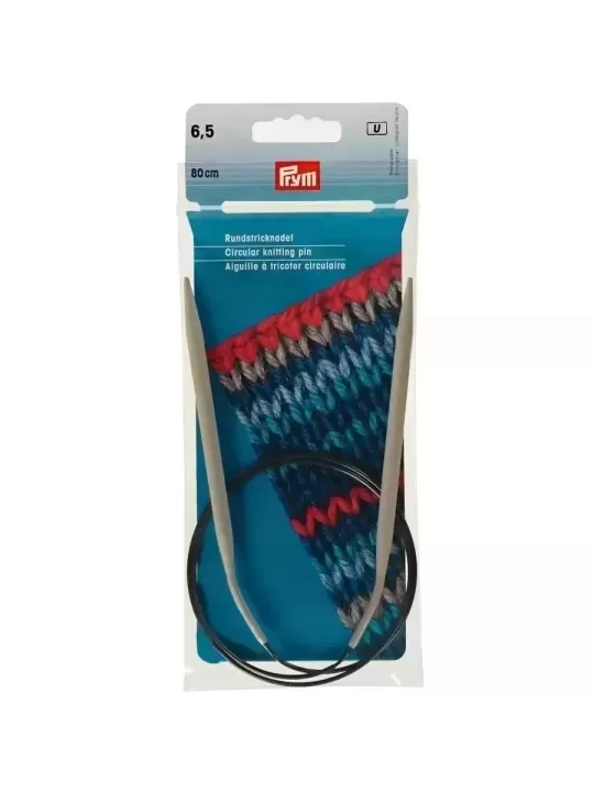 PRYM Aiguille à tricoter circulaire 80cm N° 6,5