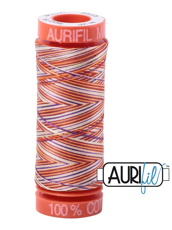 FIL COTON MAKO 50 AURIFIL 4648 Desert Dawn - Petite bobine de 200 mètres