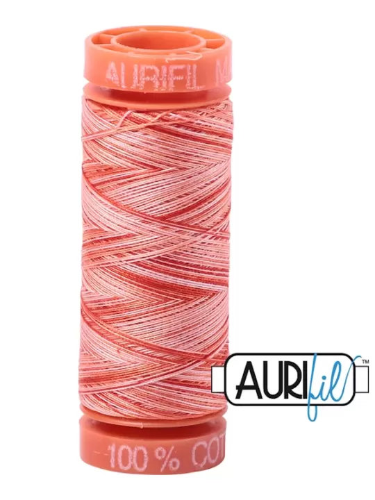 FIL COTON MAKO 50 AURIFIL 4659 Mango Mist - Petite bobine de 200 mètres