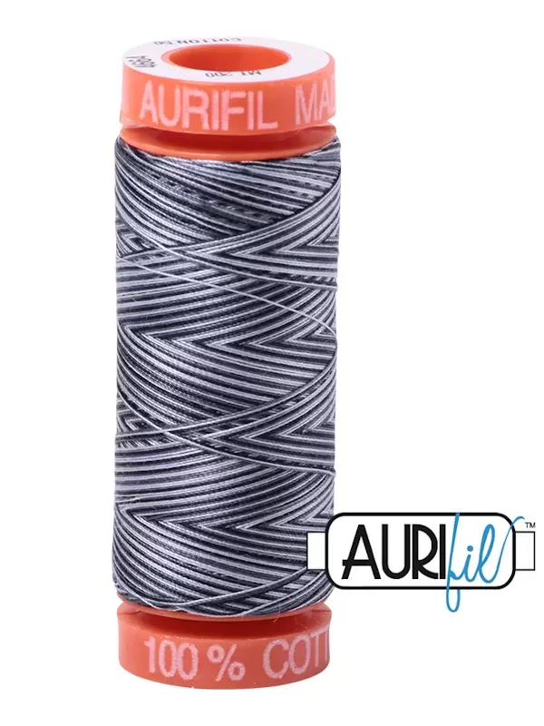 FIL COTON MAKO 50 AURIFIL 4664 Stonefields - Petite bobine de 200 mètres