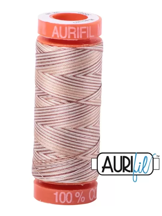 FIL COTON MAKO 50 AURIFIL 4666 Biscotti - Petite bobine de 200 mètres