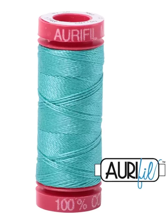 FIL COTON MAKO 12 AURIFIL 1148 Light Jade - Petite bobine de 50 mètres