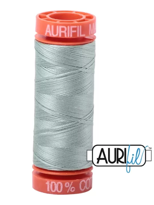 FIL COTON MAKO 50 AURIFIL 5014 Marine Water - Petite bobine de 200 mètres