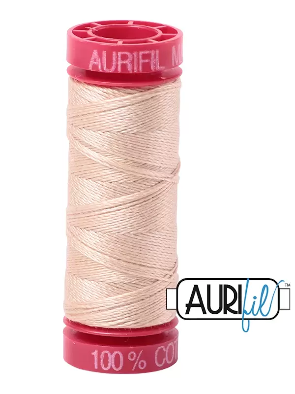 FIL COTON MAKO 12 AURIFIL 2315 Pale Flesh - Petite bobine de 50 mètres