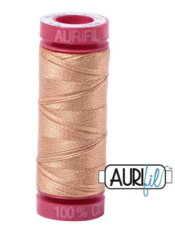 FIL COTON MAKO 12 AURIFIL 2318 Cachemire - Petite bobine de 50 mètres