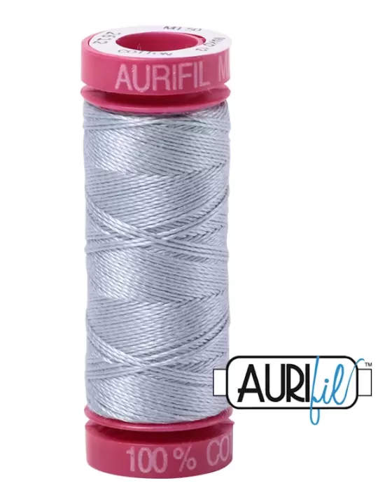 FIL COTON MAKO 12 AURIFIL 2612 Artic Sky - Petite bobine de 50 mètres