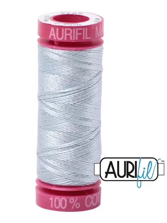 FIL COTON MAKO 12 AURIFIL 2846 Iceberg - Petite bobine de 50 mètres