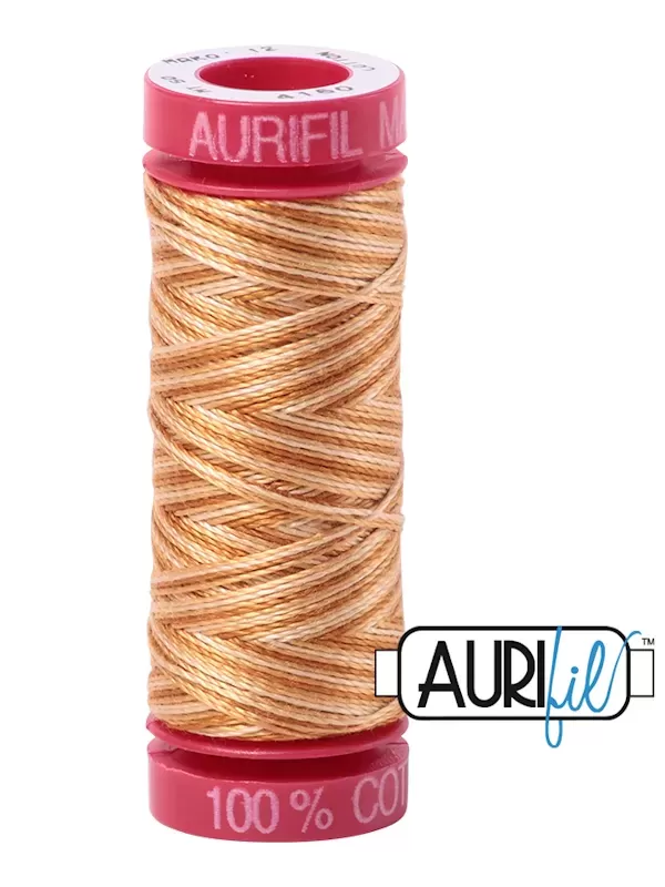 FIL COTON MAKO 12 AURIFIL 4150 Creme Brule - Petite bobine de 50 mètres