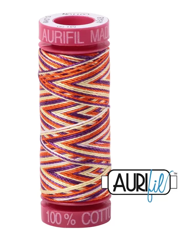 FIL COTON MAKO 12 AURIFIL 4648 Desert Dawn - Petite bobine de 50 mètres