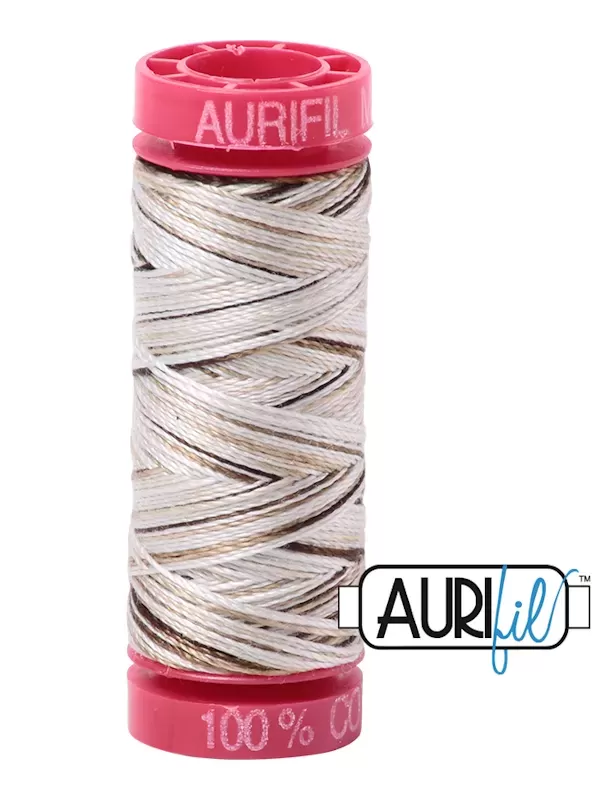 FIL COTON MAKO 12 AURIFIL 4667 Nutty Nougat - Petite bobine de 50 mètres