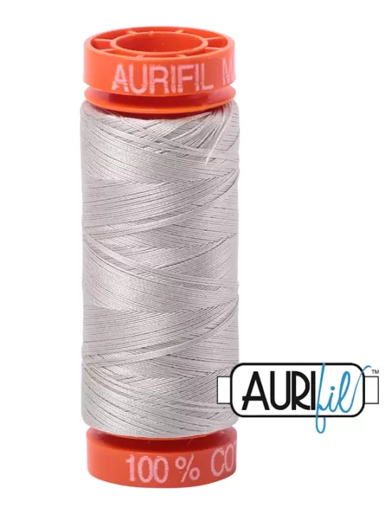 FIL COTON MAKO 50 AURIFIL 6724 Moonshine - Petite bobine de 200 mètres