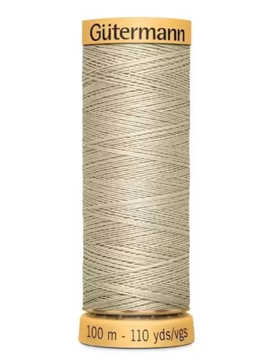 GÜTERMANN FIL COTON NATUREL C50 N° 918  - Bobine de 100 mètres