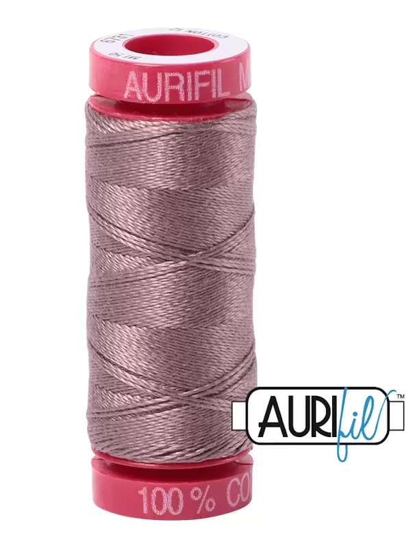 FIL COTON MAKO 12 AURIFIL 6731 Tiramisu - Petite bobine de 50 mètres